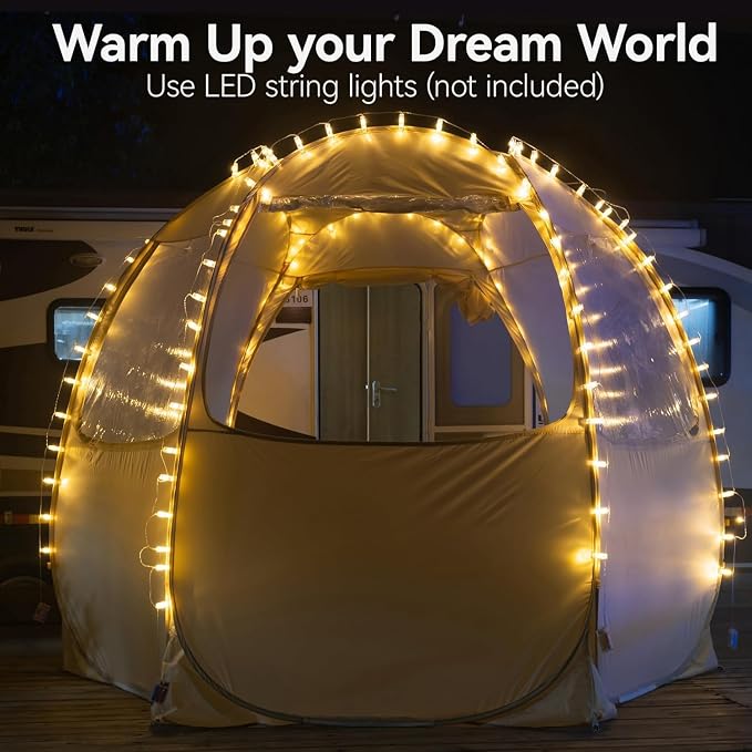 Alvantor® Screen House Gazebo, Pop Up Igloo Screened Canopy Tent - Image 8