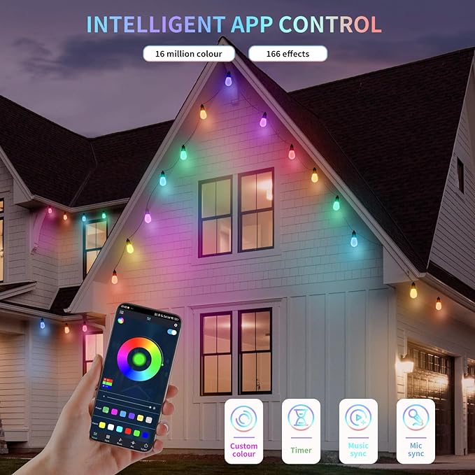 Outdoor String Lights 100FT, Patio Lights - Image 4
