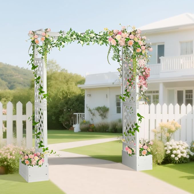 VINGLI Wooden Garden Arbor - Image 2
