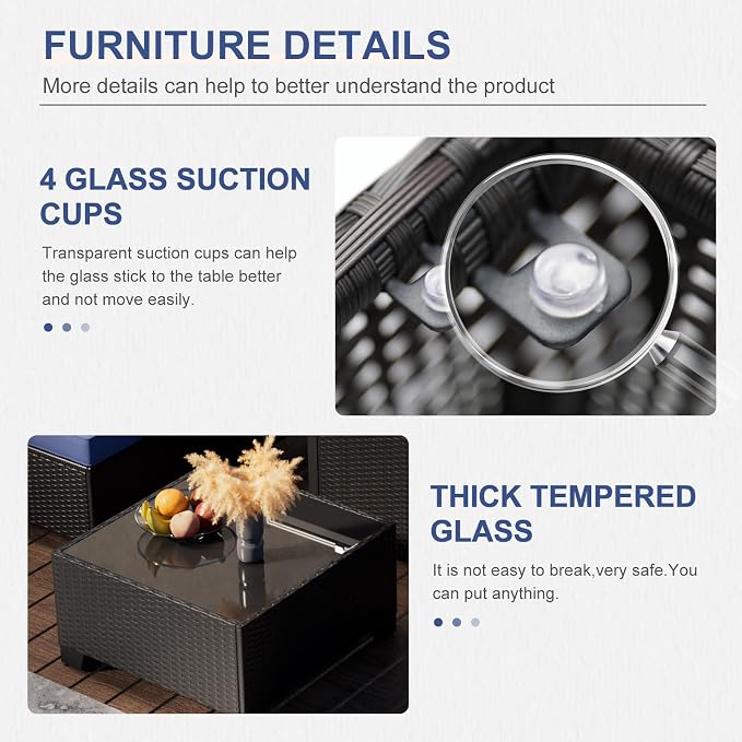 8 Piece Patio Furniture Set - Image 6