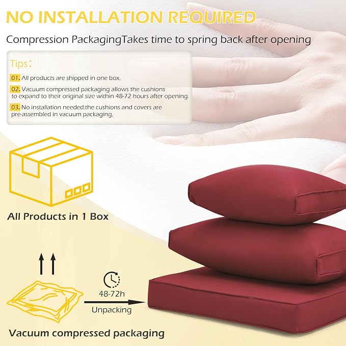 HOMREST Outdoor Replacement Cushions - Image 4