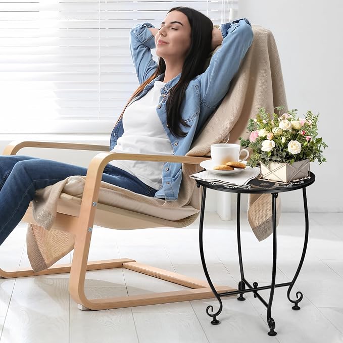 2 Pack 14Inch Outdoor Side Tables - Image 4