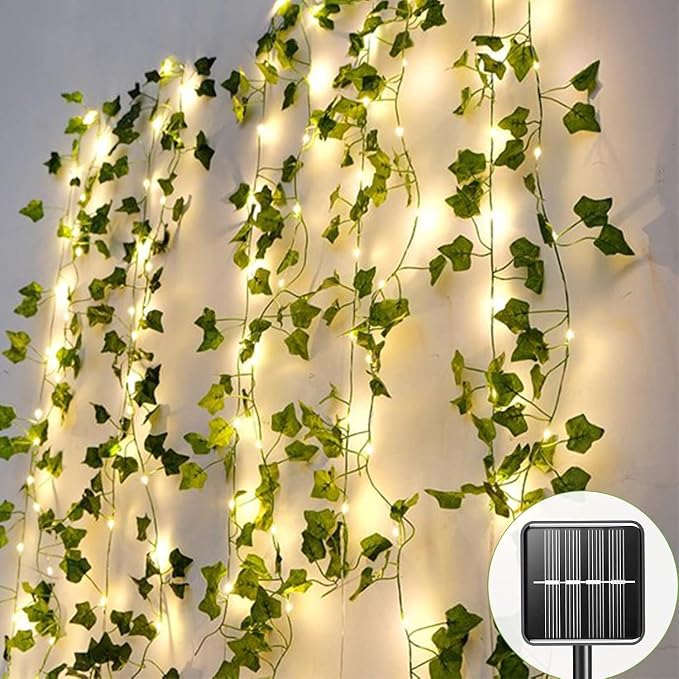 Outdoor Solar Fairy Lights, 39.3ft Ivy Fairy Lights by Abigwhale