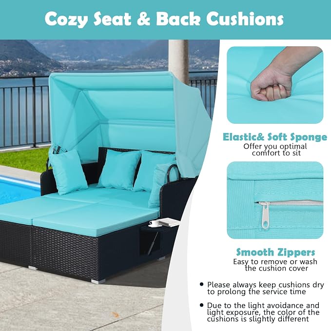 Salches Outdoor Daybed, Patio Daybed - Image 4