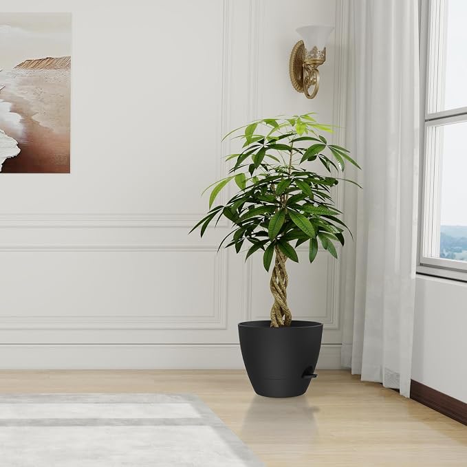 12 Inch Large Self Watering Pots, Flower Pots - Image 6