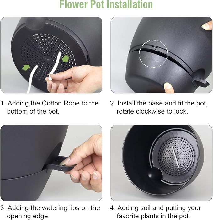 12 inch Large Self Watering Pots - Image 5