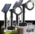 Solar Spotlight Outdoor, Bright 7-LED Flag Pole Spot Light by SFSUNFUNY