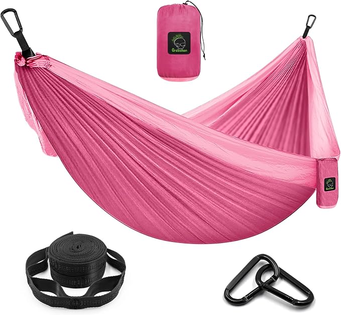Grassman Camping Hammock Double & Single Portable Hammock by GRASSMAN