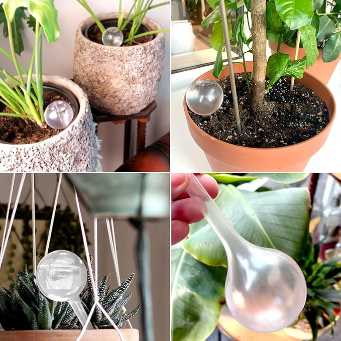 14 Pcs Plant Clear Watering Bulbs, Plastic Automatic Self-Watering Globes - Image 7