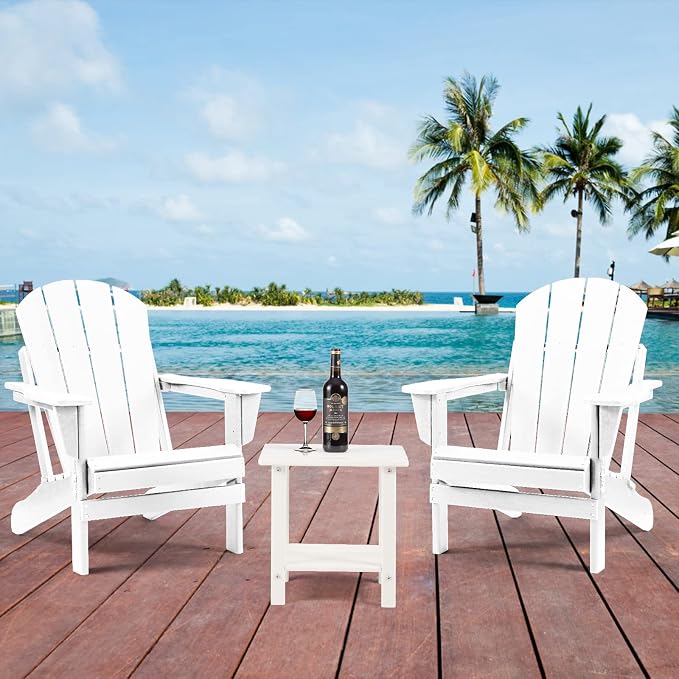 Adirondack Outdoor Side Table, 2-Tier Sturdy Patio End Table Weather Resistant - Image 7