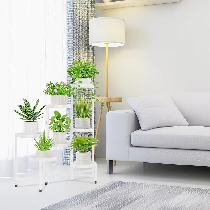 iDavosic.ly Plant Stand Indoor Outdoor, 8 Tier Corner Metal Flower Display - Image 7