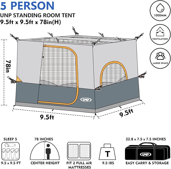 UNP Camping Canopy Tent - Image 4