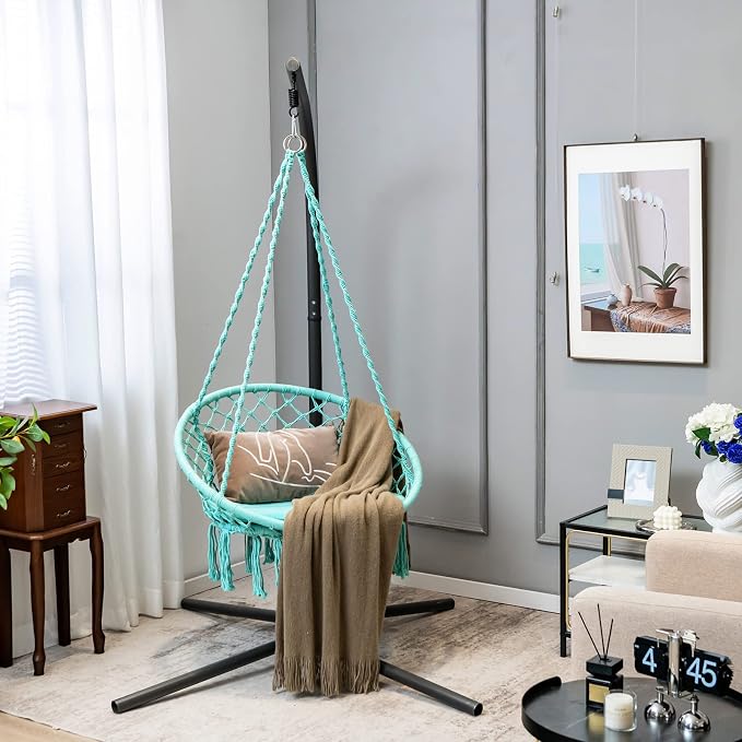 Giantex Hammock Chair Macrame Swing - Image 8
