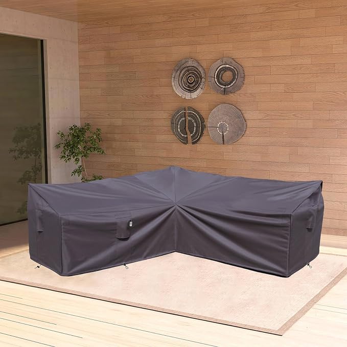 Heavy Duty Outdoor Sectional Cover, Lawn Patio Couch Protector - Image 7