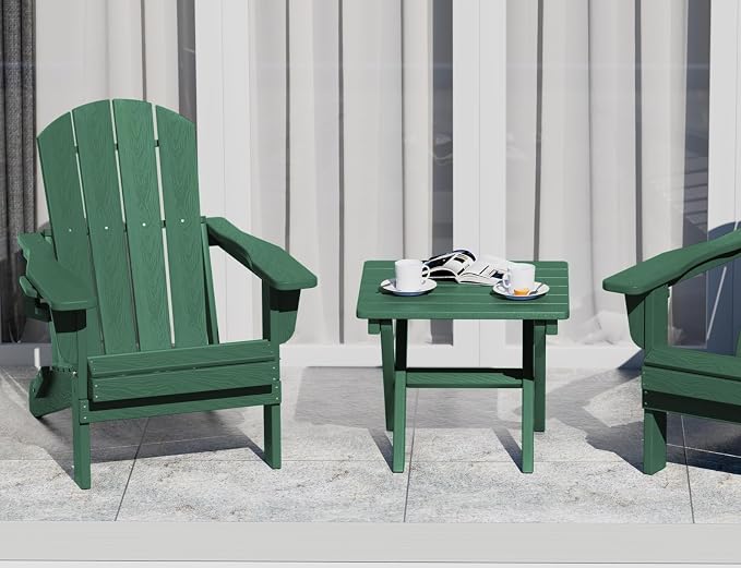 SERWALL Folding Outdoor Side Table Set of 6, Adirondack End Table - Image 9