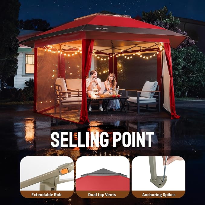 CROWN SHADES 13x13 Pop Up Gazebo - Image 5