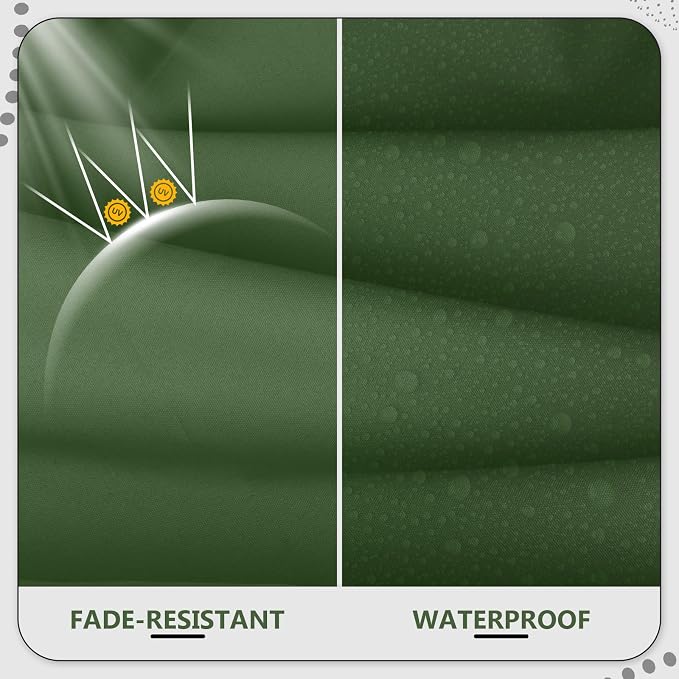 22" x 22" x 6" Outdoor Deep Seat Cushions Set - Image 4