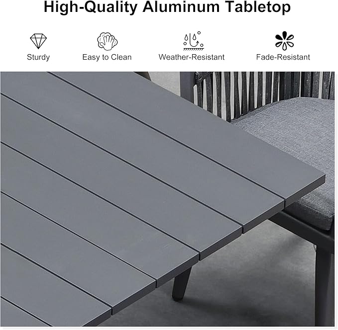 PURPLE LEAF 5 Pieces Outdoor Dining Set - Image 7