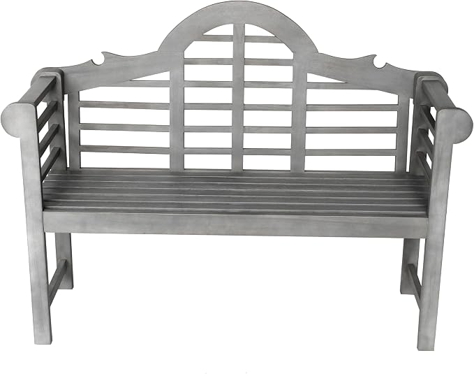 JONATHAN Y BNH103B Lutyens 51.2" 3-Seat Arched 600-Lbs Support Acacia Wood - Image 6