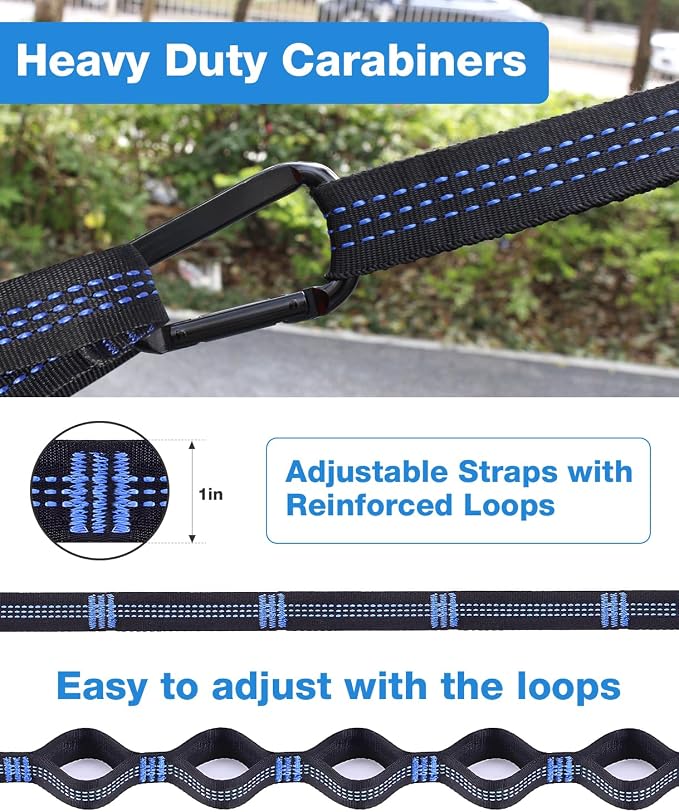 MOSFiATA Camping Hammock, Heavy Duty up to 500lbs - Image 3