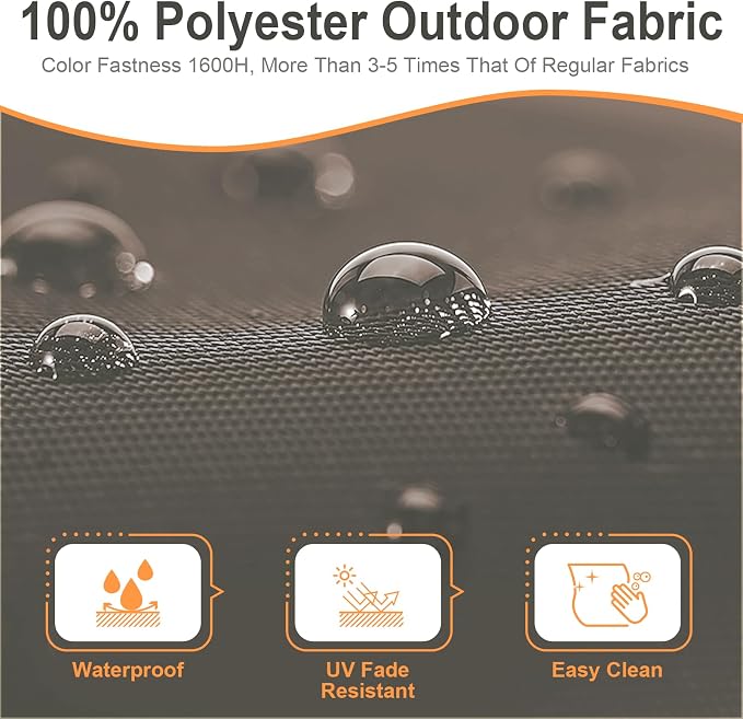 Outdoor Weatherproof Sunproof Waterproof Round Bed Cover, - Image 3