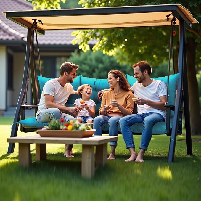 NACATIN 3 Seat Cushion for Outdoor Swing - Image 7
