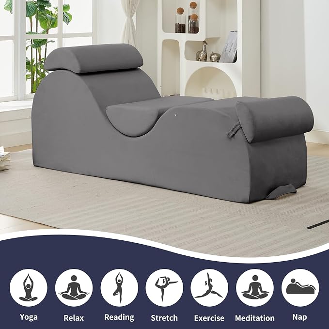 ijuicy Chaise Lounge Chair for Exercise, Indoor Lounger - Image 7