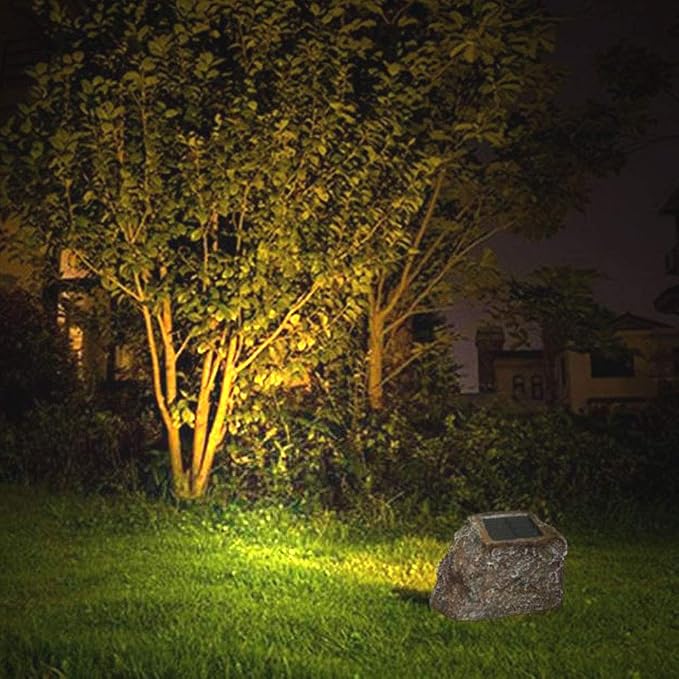 EiGreen Solar Garden Rock Lights Outdoor, 2 Pack 10 LED Waterproof Solar - Image 4