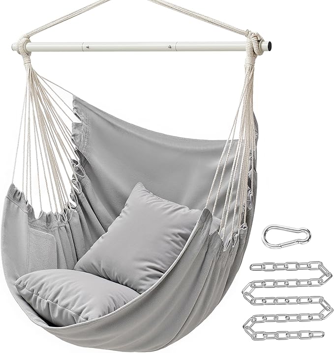 SONGMICS Hammock Chair, Load Capacity 500 lb, Hanging Chair by SONGMICSbySONGMICSHOME