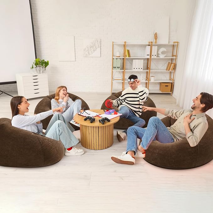 Realspring Inflatable Bean Bag Chairs Outdoor Blow up Camping Chairs Inflatable - Image 6