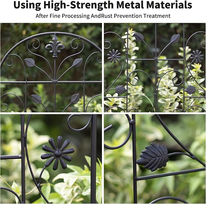 Trellis for Climbing Plants Outdoor, （2 Pack 70.8x19.6-inch）, Generic Metal - Image 3