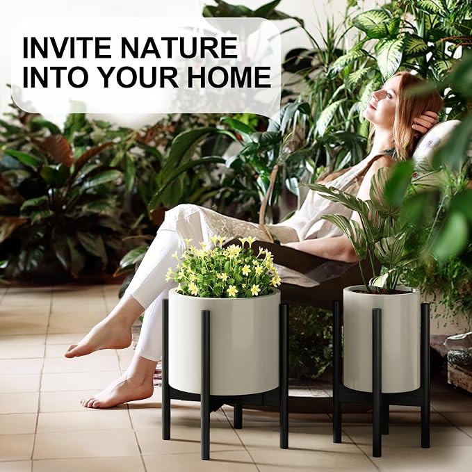 MUDEELA 14 Inch Tall Plant Stand - Image 6