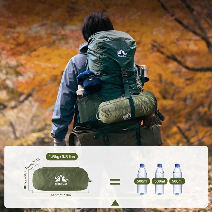 Night Cat Camping Hammock Tent: Lightweight Portable 4 in 1 Hammock - Image 7