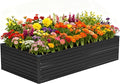 Vengarus 8x4x2FT Galvanized Raised Garden Bed Kit, Large Rectangle Elevated by Vengarus