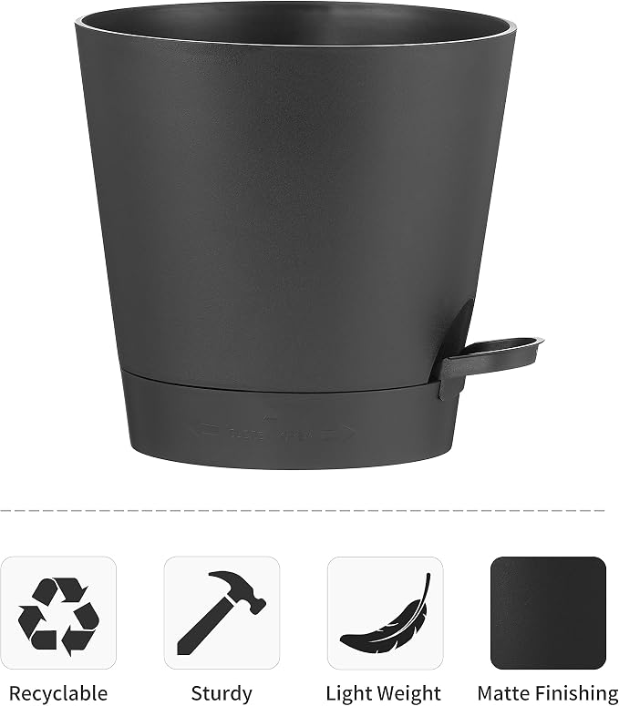 FaithLand 2-Pack 8 Inch Planter Pots - Image 4