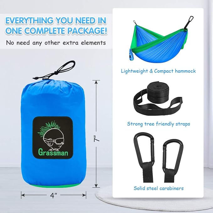 GRASSMAN Kids Hammock-Small Camping hammocks, Portable Camping Gear - Image 6