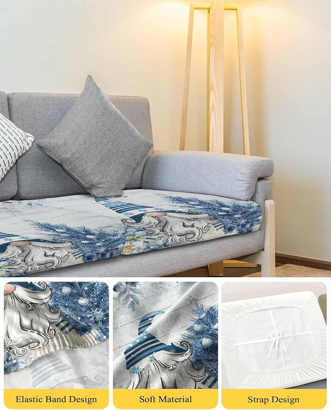 Christmas Stretch Couch Sofa Cushion Covers, Sectional/Individual/L/T Shape - Image 4