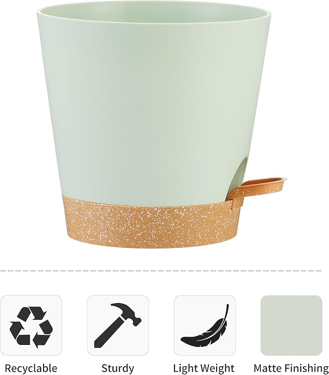 FaithLand 2-Pack 9 Inch Planter Pots - Image 4