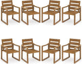 HDPS Patio Dining Chairs Set of 8, by COZYMAN