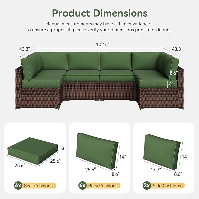 Aoxun Outdoor Replacement Cushions - Image 2