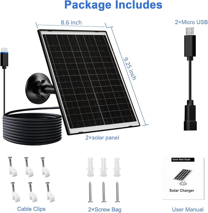 Zivif Solar Panel Charger for Arlo Essential 2K, Essential XL & Spotlight - Image 6