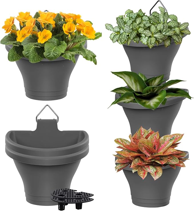 MADHOLLY 6Pcs Vertical Hanging Planters by MADHOLLY