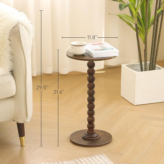 Round Side Table, Small Drink Table - Image 2