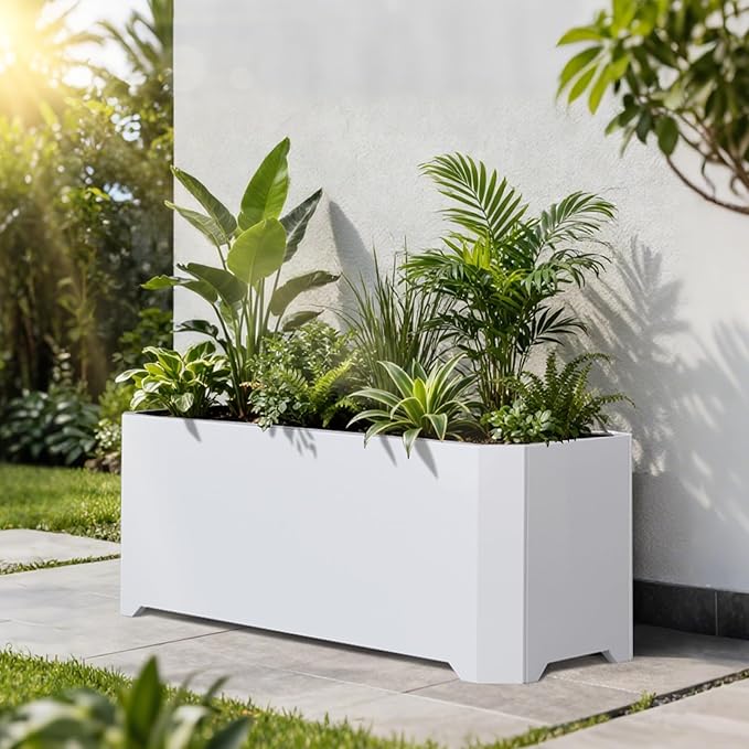 Steel Planter Box-36"x15"x15"-Large Rectangular Planters - Image 4