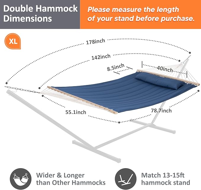 SUNCREAT Double Outdoor Hammock - Image 4