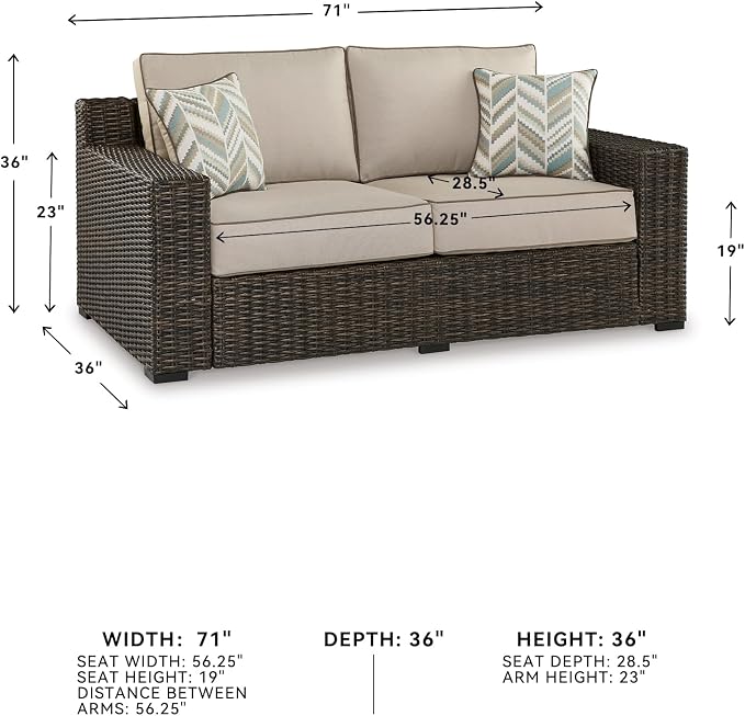 Signature Design by Ashley Coastline Bay Casual Weather Resistant Outdoor - Image 3