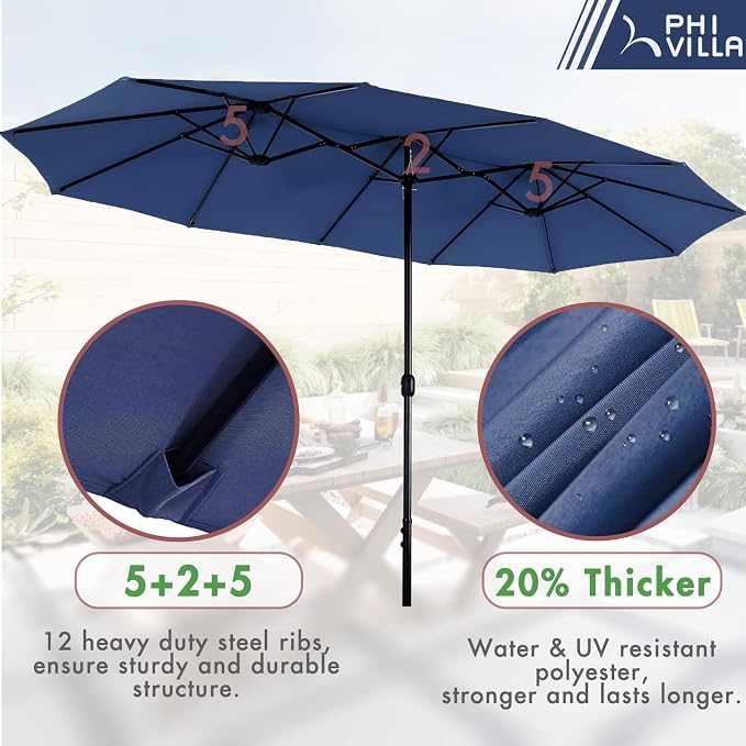 PHI VILLA 8 Piece Patio Outdoor Dining Set - Image 5