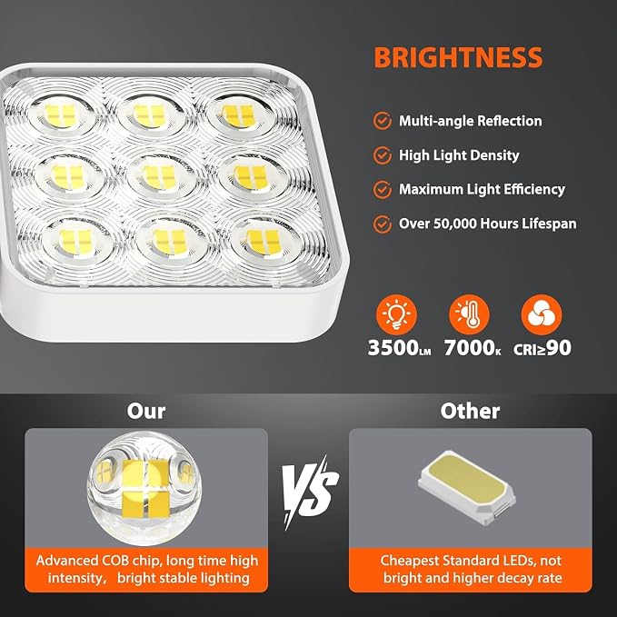 WdtPro Solar Lights Outdoor Motion Sensor 4Pack, 3500LM Bright Solar Flood - Image 3