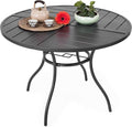Sour Citrus Round Outdoor Metal Patio Dining Table by SourCitrus