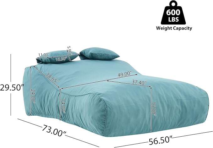 Merax Outdoor Bean Bag Chair Sun Lounger - Image 2